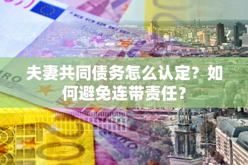 北京夫妻共同债务怎么认定？如何避免连带责任？