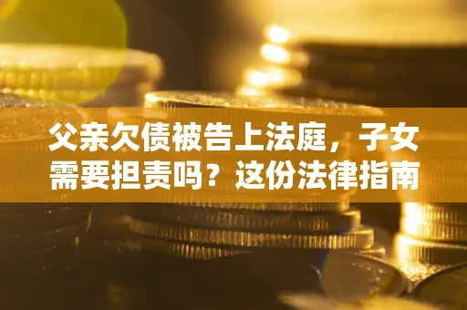 北京父亲欠债被告上法庭，子女需要担责吗？这份法律指南必须看完