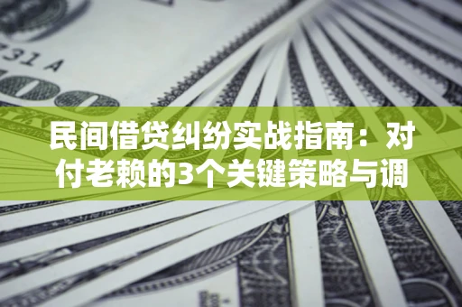 北京民间借贷纠纷实战指南：对付老赖的3个关键策略与调解盲区解析