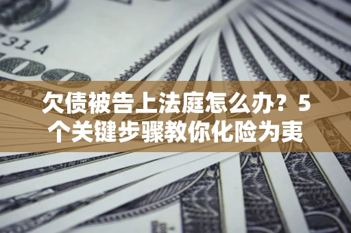 北京欠债被告上法庭怎么办？5个关键步骤教你化险为夷